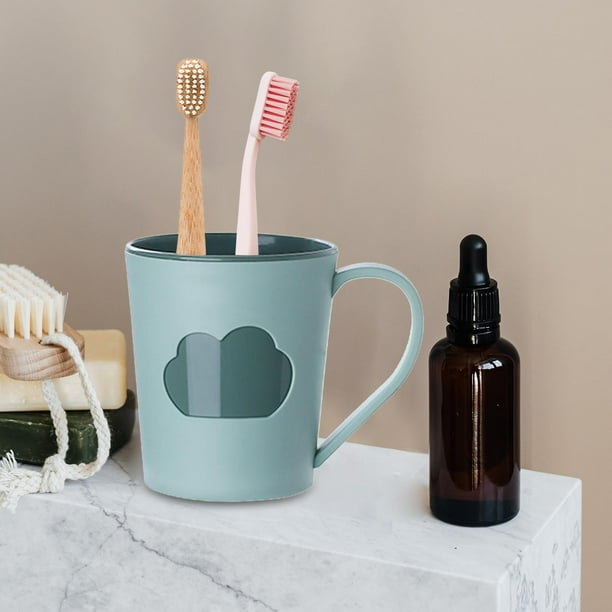  Vasos de baño, Taza de cerámica para cepillos de dientes,  titulares de cepillo de dientes, vaso de vaso, soporte para brochas de  maquillaje Soporte para bolígrafo (blanco) : Hogar y Cocina