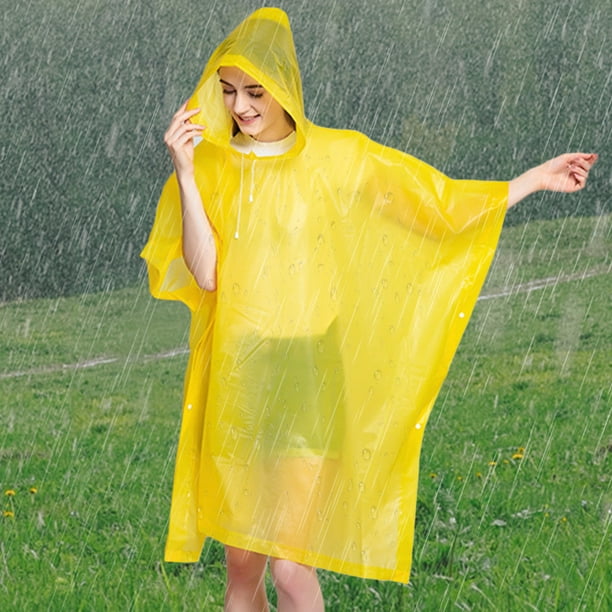 Poncho impermeable para lluvia al aire libre para senderismo y lluvia para  adultos para mujeres y hombres