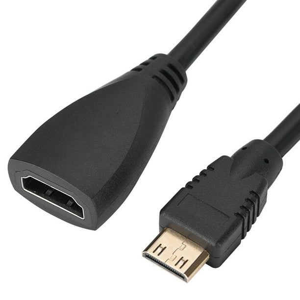 Cable Hdmi Adaptador macho negro compatible con HDMI a doble compatible con  HDMI hembra Cable de conexión Cable de 30 cm Likrtyny Para estrenar