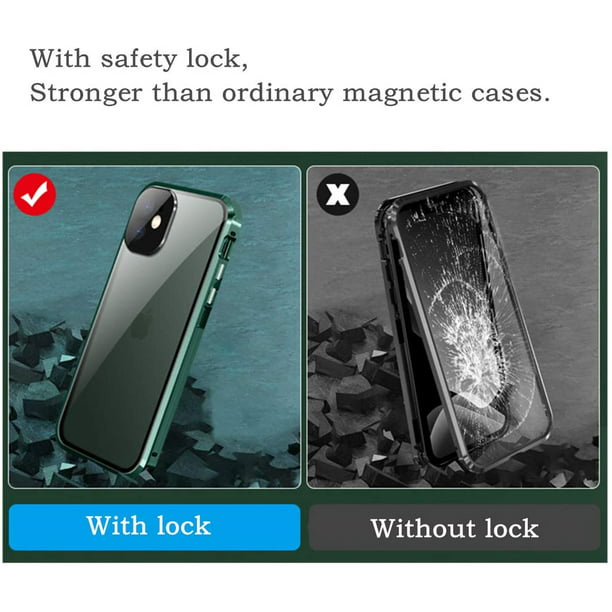 Funda magnética de privacidad para Samsung Galaxy S23 Ultra, funda  magnética antimiradas de vidrio templado de doble cara para S23 Ultra,  compatible