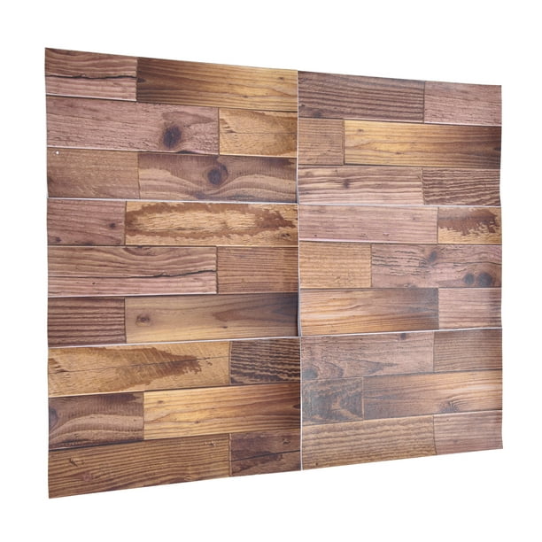 Suelo de madera de grano de madera de 36 x 6 pulgadas, vinilo autoadhesivo  para pisos, impermeable/resistente al desgaste, despegar y pegar, azulejos