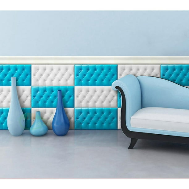 Espuma de 3D Los paneles de Autoadhesivos Adhesivos de pared de ladrillo en  relieve de bricolaje hogar decoración blanco - China Pegatina de la pared  de PE, el adhesivo póster de pared