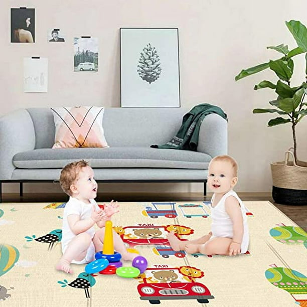 Alfombra de juegos para bebés de 1 pieza: alfombra de juegos de espuma  gruesa, segura, impermeable y plegable, adecuada para interiores,  exteriores y viajes. Sincero Electrónica