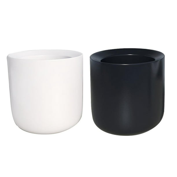 Tazas cafe set 6 uds con soporte blanco/negro