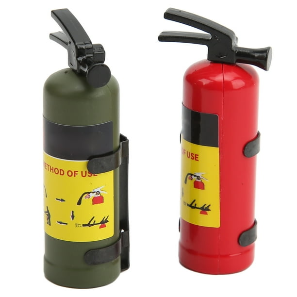 Extintor de incendios simulado para coche RC mini extintor decorativo para  accesorio de decoración de coche AXIAL RC rojo y verde ANGGREK Otros