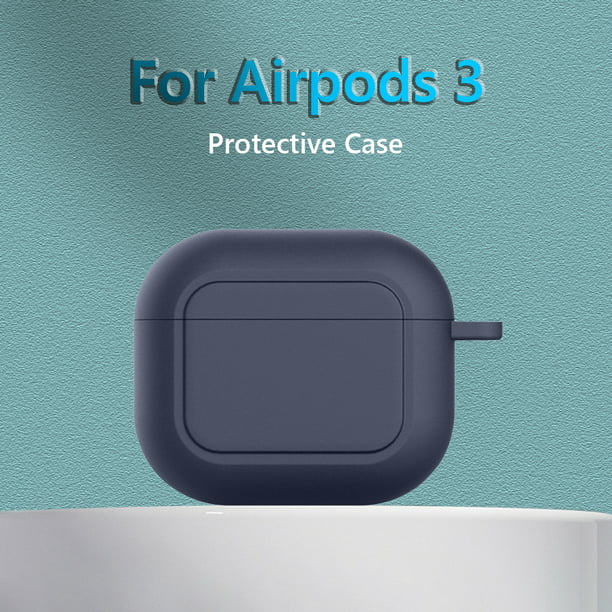 Audífonos Estuche para para AirPods 3 Funda para con kit de hebilla (azul  medianoche) Ndcxsfigh Para estrenar