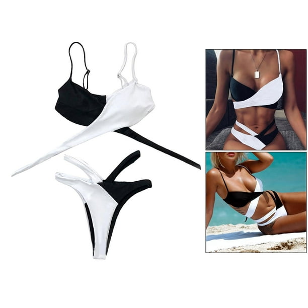  SheIn Basics - Bragas de bikini para mujer, diseño de bikini,  Suave, S, Negro : Ropa, Zapatos y Joyería