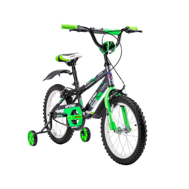 Bicicleta infantil WST Junior 18 Pulgadas Verde, Bizi Planet