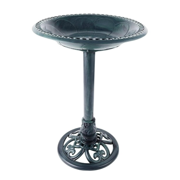  Best Choice Products - Pedestal decorativo para jardín en forma  de hoja y flor, para baño de pájaros, cobre : Patio, Césped y Jardín