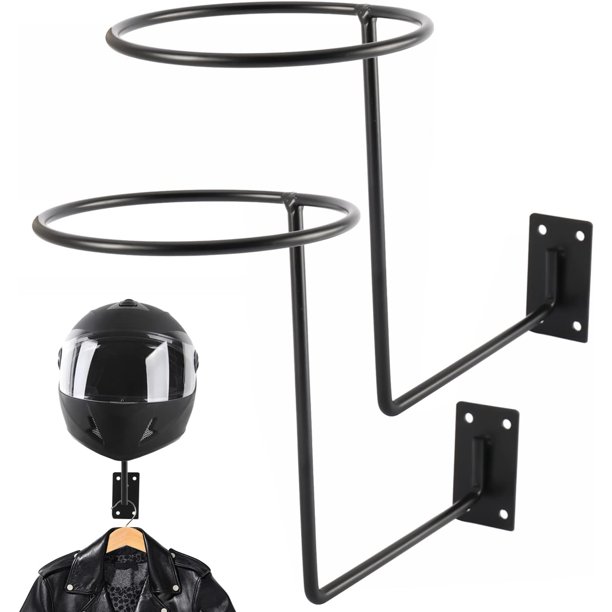 Soporte Para Casco Moto Pared Multifuncional