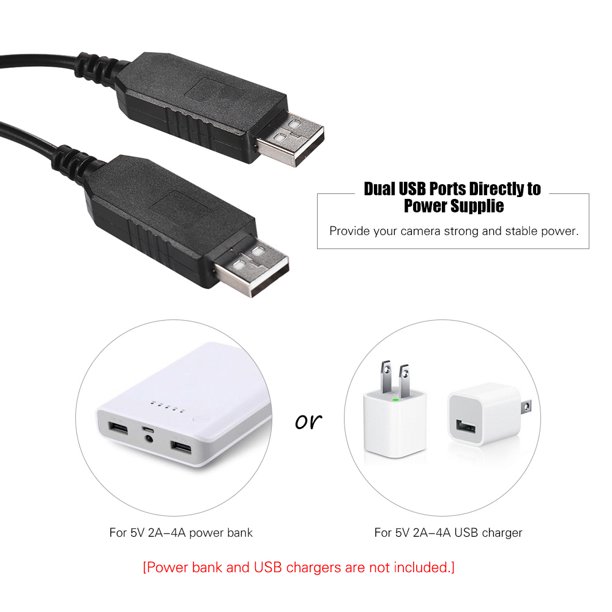 Reemplazo de batería USB a ficticia para Sony A7III NP-FZ100 Cable  adaptador de 40 pulgadas