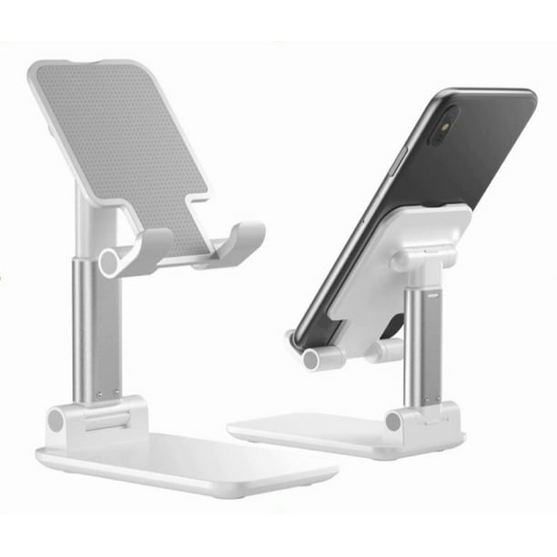  SHENKY Ionix - Soporte de metal para teléfono móvil, soporte de  metal para teléfonos inteligentes y tabletas, soporte móvil para cama, soporte  móvil para mesa, soporte para teléfono móvil, color blanco 