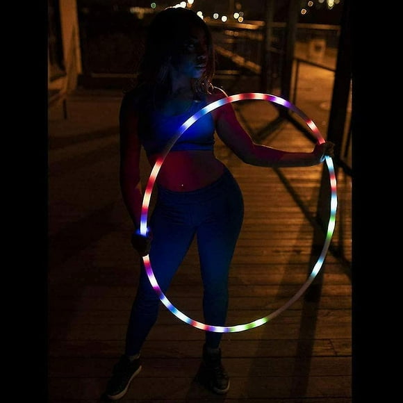 led hula hoop  2226 luces led  hula hoop de rendimiento desmontable