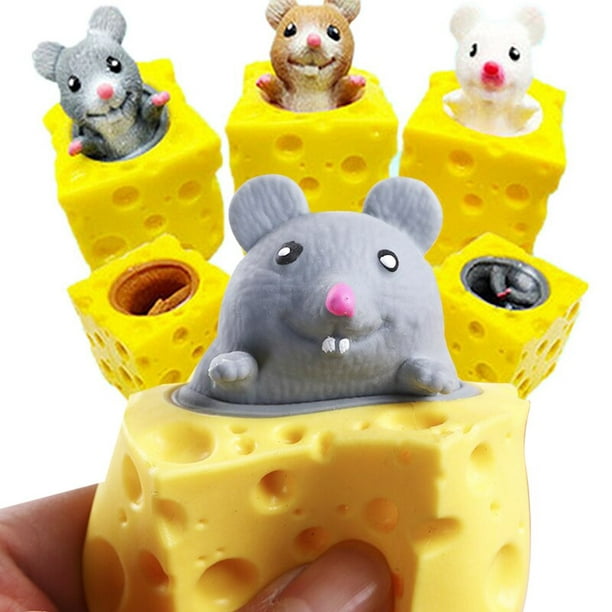 Juguetes antiestrés de ratón en queso Para niños, juguetes antiestrés,  TDAH, Regalos divertidos, Regalos Para Cumpleaños Infantiles Invitados -  AliExpress