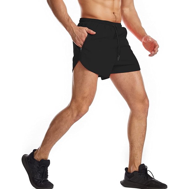 Xishao Shorts Deportivos Hombre 2 en 1 para Correr Pantalones Cortos Secado  Rápido con Forro negro 2 Xishao ropa