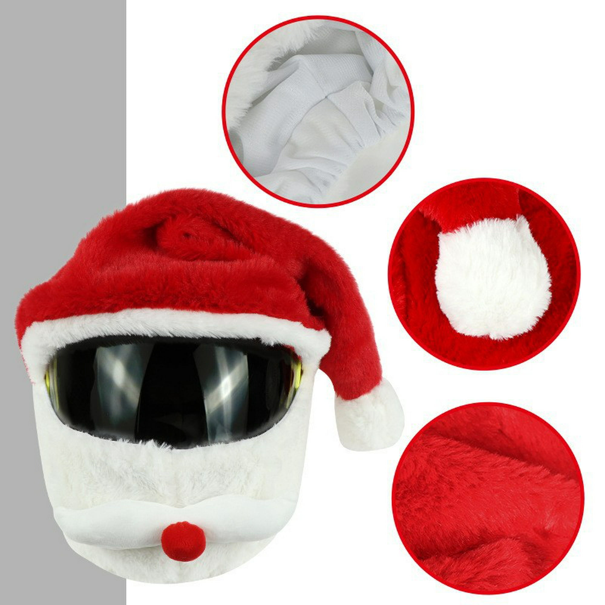 Funda para casco de motocicleta de Papá Noel, cubierta de casco de Navidad,  accesorios de decoración para hombres