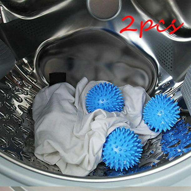  TV Time Direct - Pelotas de suavizante de tela reutilizables  para secadora de ropa, color azul, paquete de 2 : Salud y Hogar