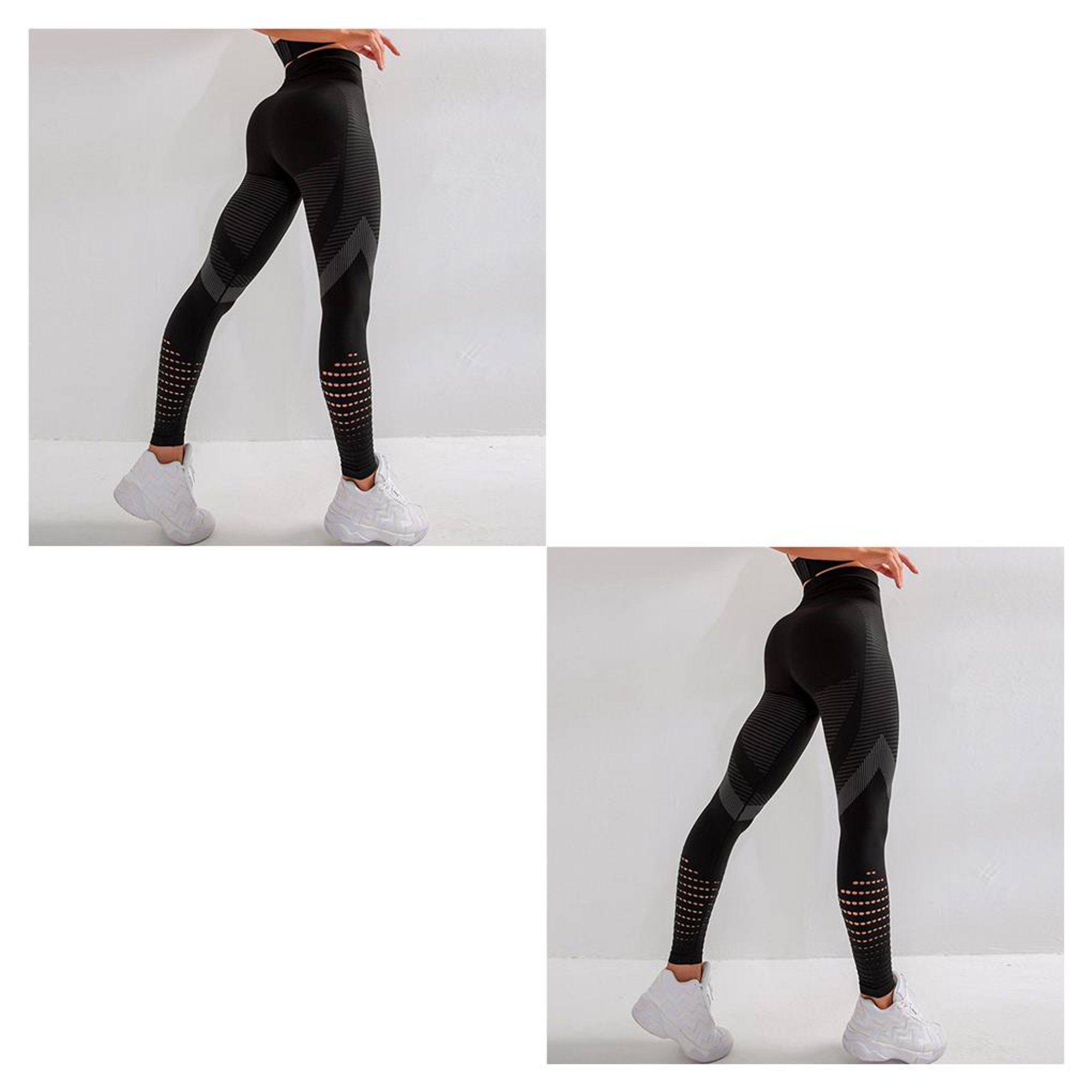 Jumpingount Leggings deportivos para mujer, Yoga, gimnasio súper elástico,  ejercicio femenino, pantalones transpirables que absorben el sudor, Type4  NO4