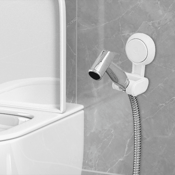 Soporte de cabezal de ducha ajustable, soporte de ducha de mano con ventosa  de baño, cabezal extraíble y soporte de succión montado en la pared