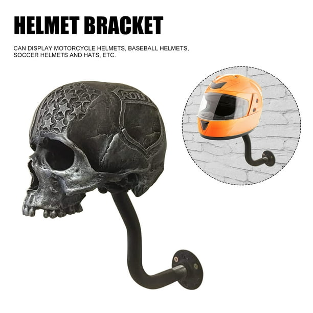 Soporte de pared para casco de motocicleta perchero para casco de Likrtyny moto  soporte de exhibición para casco gancho para equipaje percha para chaqueta