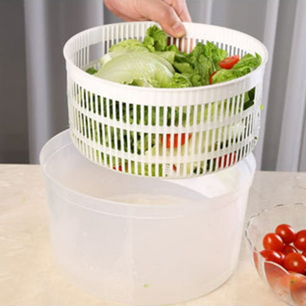  Escurridor de verduras, Ensalada Spinner Secador de frutas de  plástico para cocina para el hogar para frutas para verduras (azul) : Hogar  y Cocina