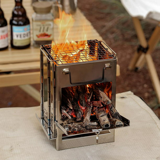 La cocina al aire libre Camping barbacoa cocina de gas con horno