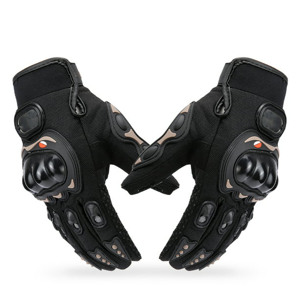 Guantes de moto para hombre Pantalla táctil Dedo completo Motor de carreras  de motos yeacher Protección del motor