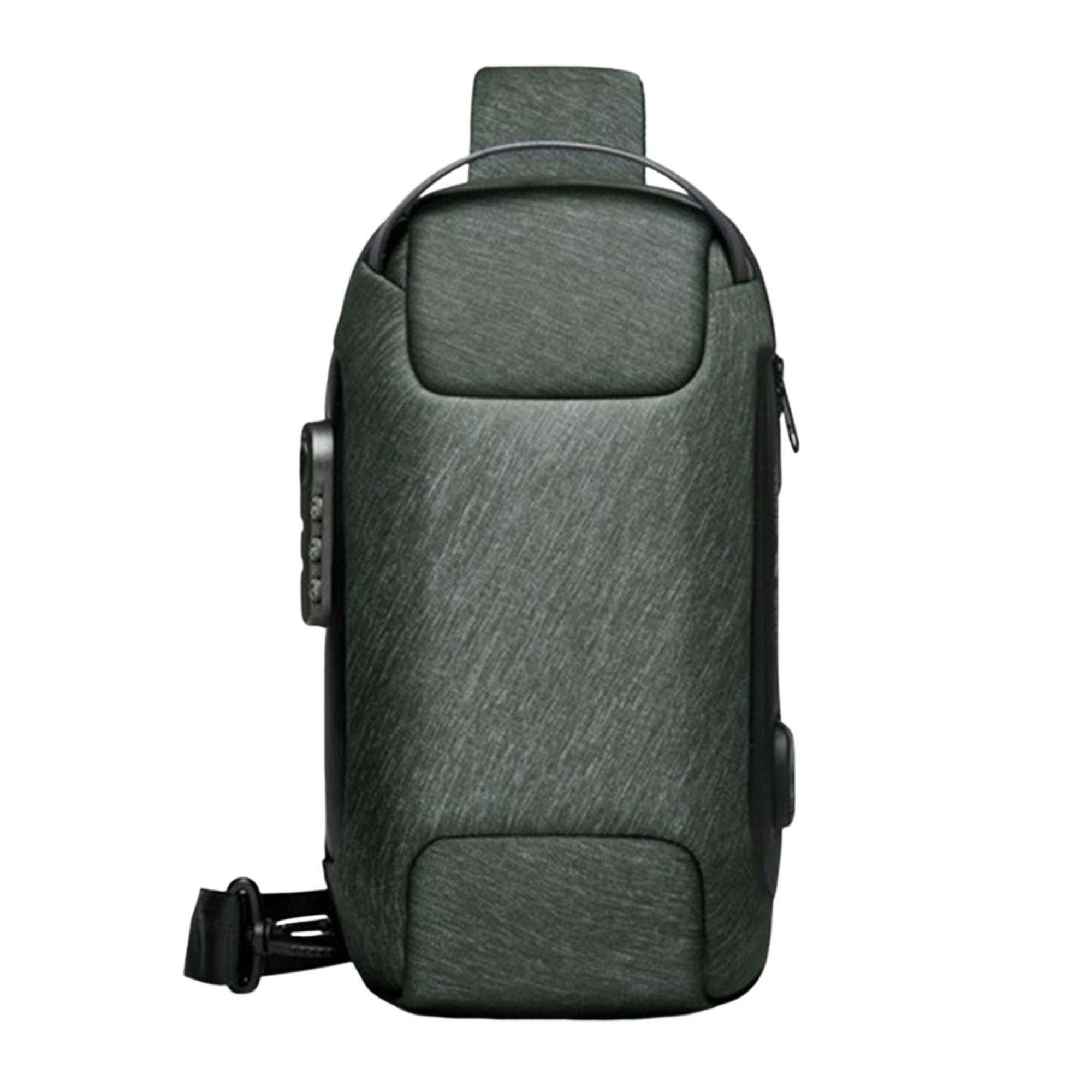 Bolso bandolera para hombre con carga USB Bag Mochila pequeña impermeable  Negro Hugo Bolsos bandolera para hombre