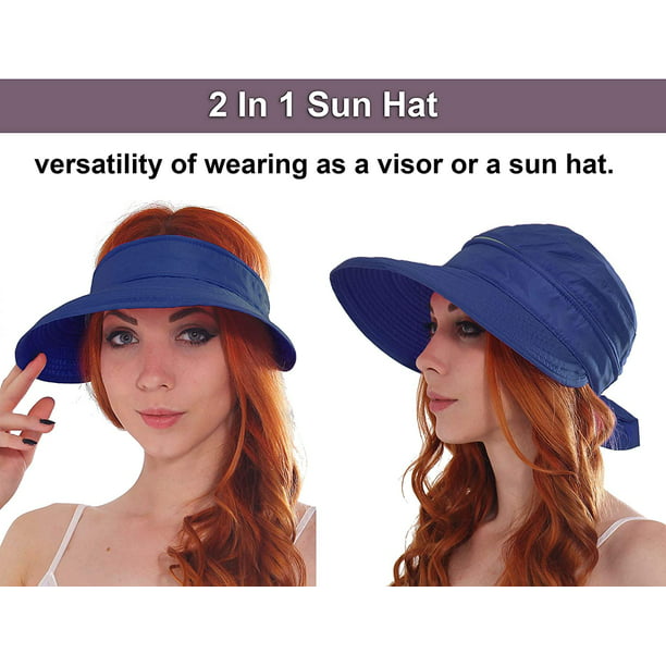  icolor Gorra de sol para mujer, sombreros Finshing UPF