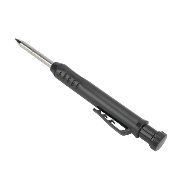 Fdit Kit de lápices mecánicos para carpintería, kit de lápiz de carpintero  de 1.7 pulgadas, punta de metal de 0.110 in, sacapuntas integrado