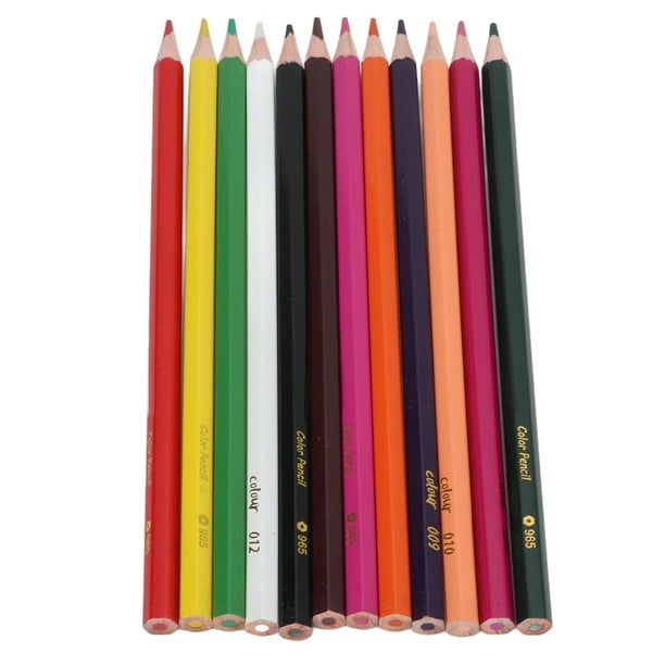 Lápices de colores, lápices de colores, 12 colores, lápices de colores,  lápices de colores para niños, máxima confiabilidad