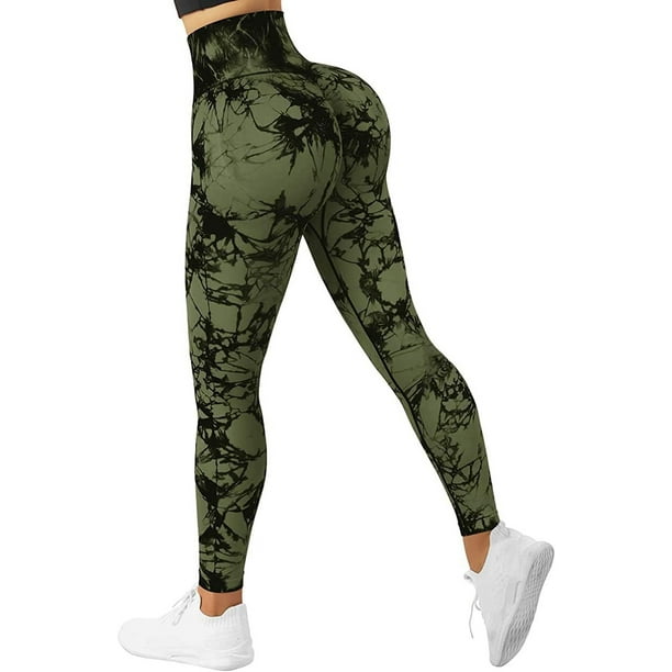 Pantalones de yoga de cintura alta para mujer Leggings anticelulíticos Push  Up deportes gimnasio botín EE. UU.