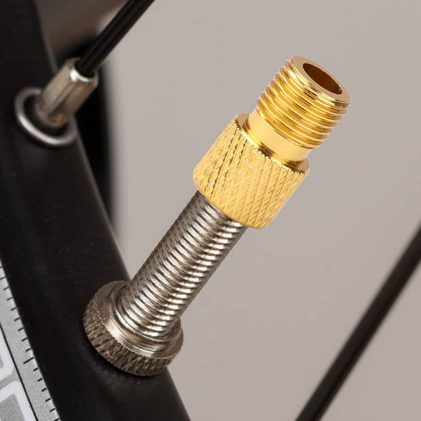 Presta - Tapones de válvula de aleación anodizada y cobre Presta a Schrader  Adaptador de válvula de bicicleta
