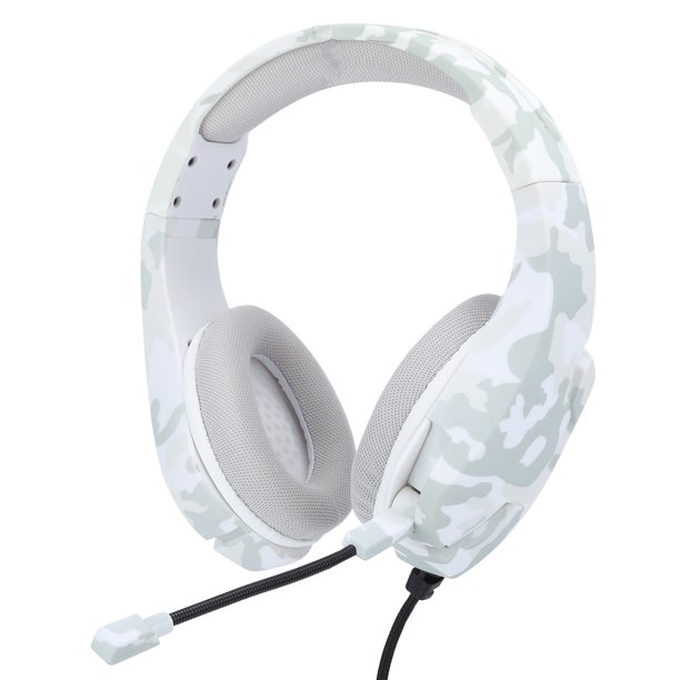 Auriculares de camuflaje J10 OverEar Auriculares para juegos Auricular con micr fono gris y blanco