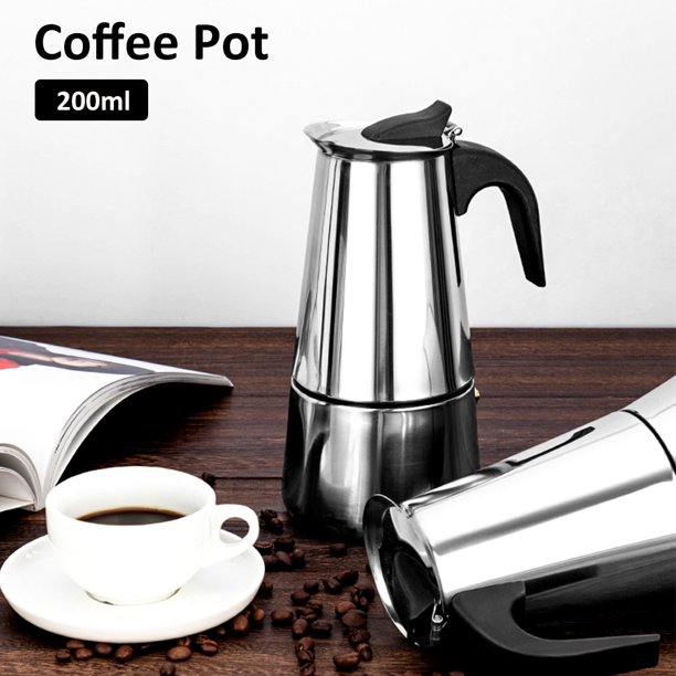 Cafetera de Estufa Coffee Maker Stovetop Espresso Percolator Moka Stainless  Stee