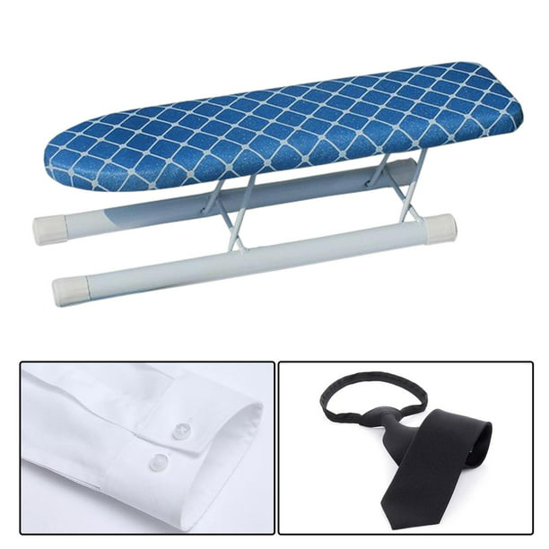 Tabla de planchar plegable, tabla de planchar de viaje con cubierta de  tabla de planchar resistente al calor, se pliega fácilmente para un