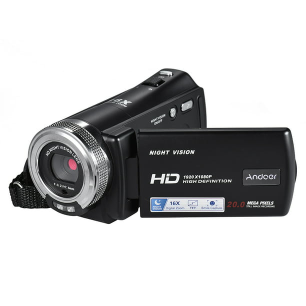 Cámara de video, 1080P 30MP videocámara IR de visión nocturna Vlogging  Cámara para , pantalla LCD de 3.0 pulgadas, cámara grabadora de zoom