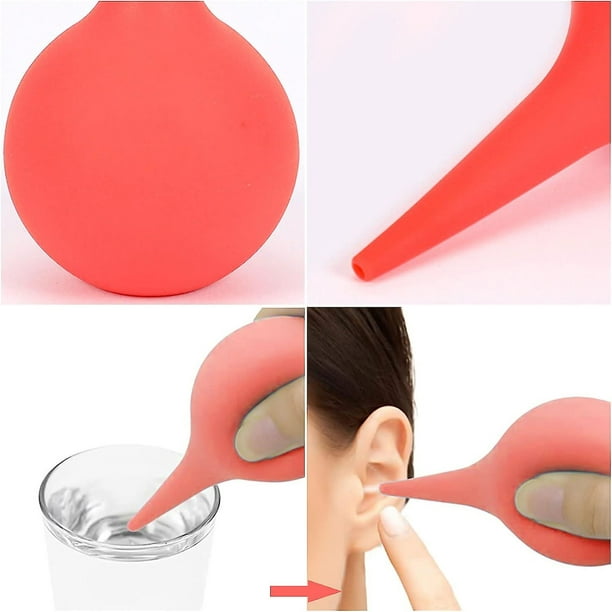 Limpiador de oídos en espiral mejorado con mango y 16 puntas lavables, kit  de limpieza de oídos para adultos Rojo Verde