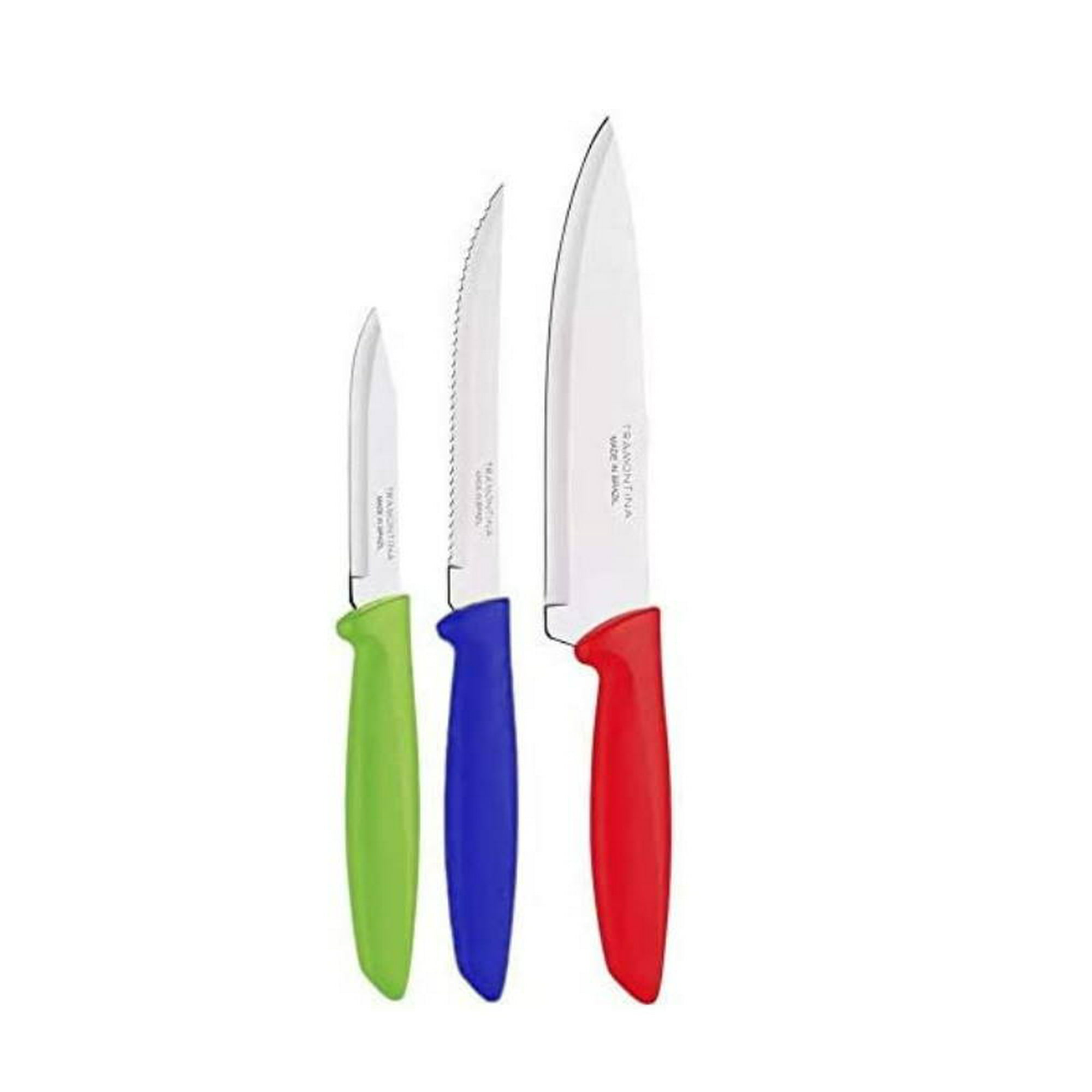 Set de cuchillos de acero inoxidable con bloques, cuchillo de chef y  maquinilla para cocina de Zulema