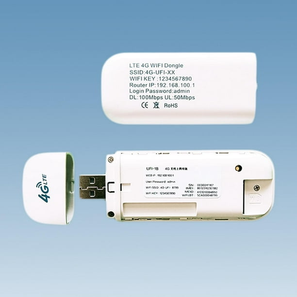  Módem WiFi USB 4G LTE, 300Mbps desbloqueado móvil 5G WiFi router  con 10 usuarios, punto de acceso inalámbrico portátil WiFi de viaje  incorporado 3200 mAh con ranura para tarjeta SIM : Electrónica