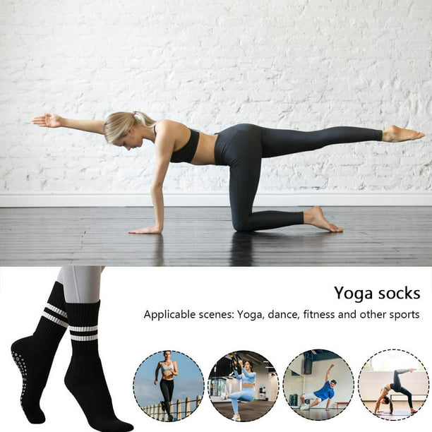 6 Pares Calcetines De Yoga Antideslizantes Para Mujer