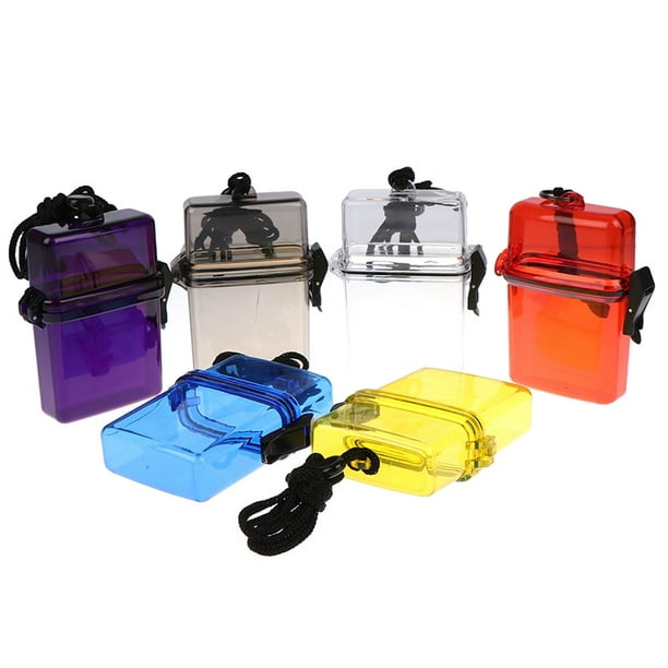 Scuba Diving Kayaking Container Case & Rope Clip for Money ID Cards License  Keys Waterproof Dry Box Gear Accessories He Qiyong unisex