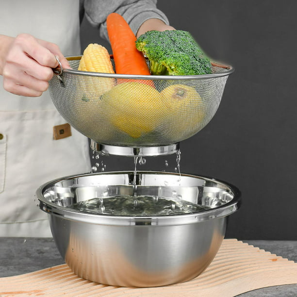 Bowl Metálico 22cm Verduras Frutas Cocina