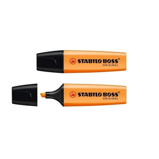 Caja de marcadores fluorescentes - 10 uds - Naranja