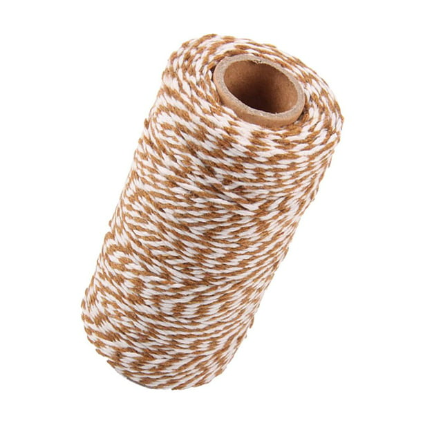 Cordón de Cuerda de Cuerda de Hilo de Algodón de 328 Pies (100m) para  Artesanías , café perfecl cuerda de yute para manualidades