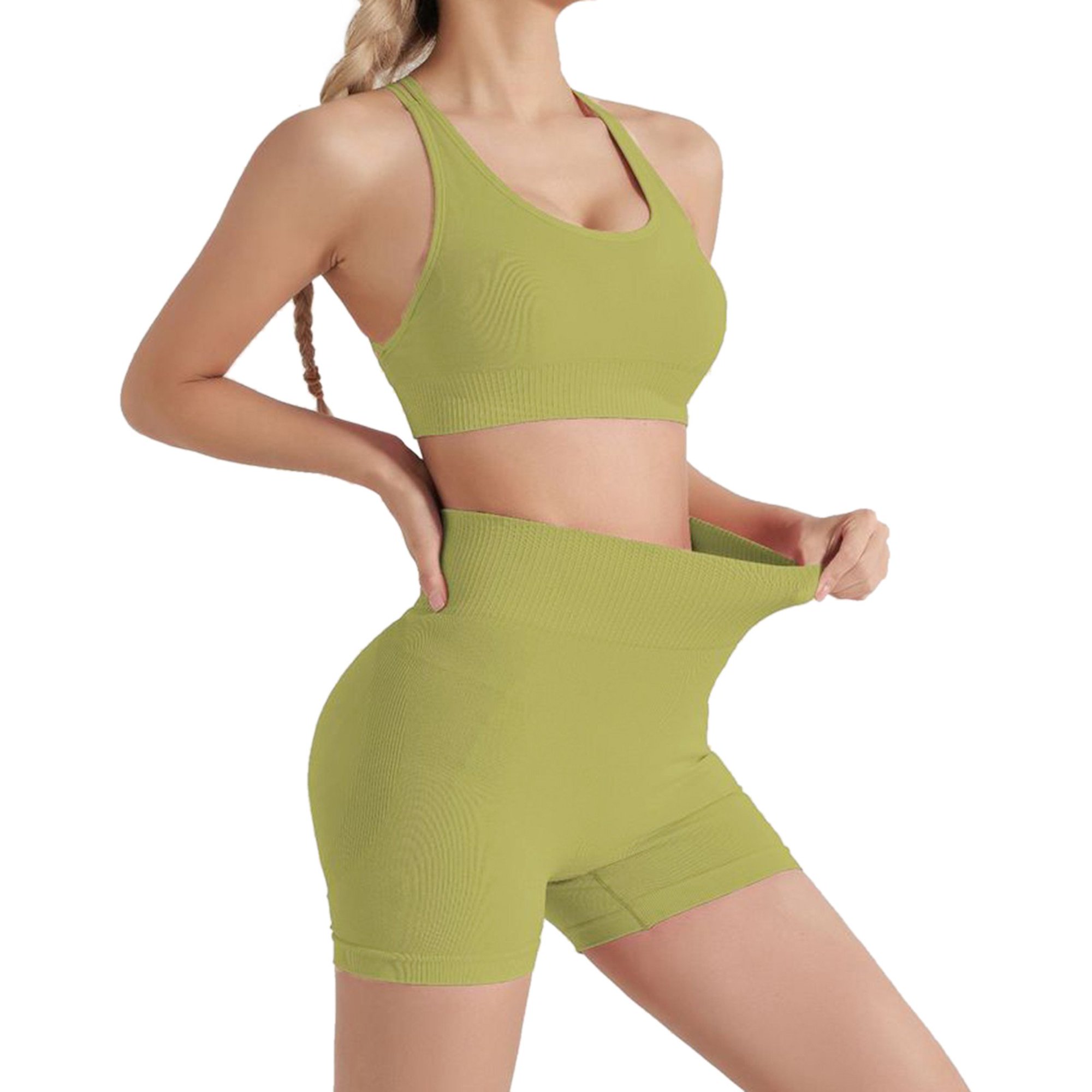 Traje De Yoga Para Mujer Deporte Ejercicio Ropa Desgaste Correr