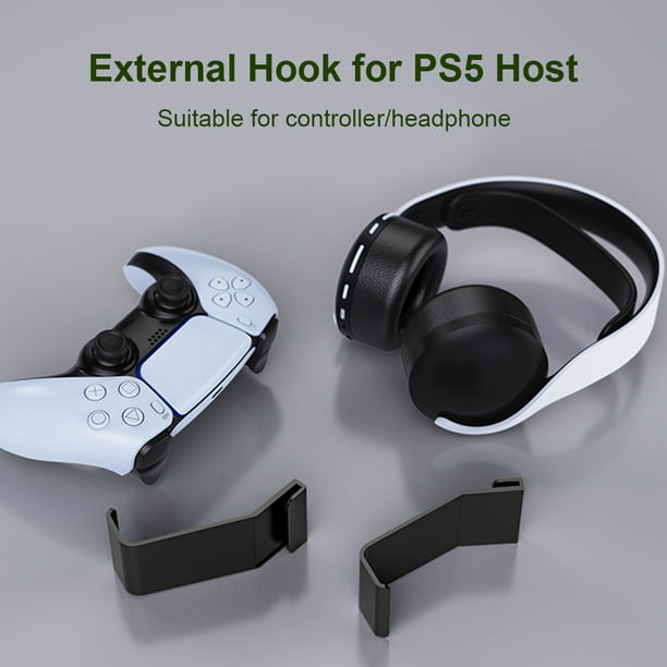 Soporte para auriculares PS5 para consola Playstation 5, colgador de  auriculares para juegos con gancho ancho para controlador PS5, 3 paquetes  de