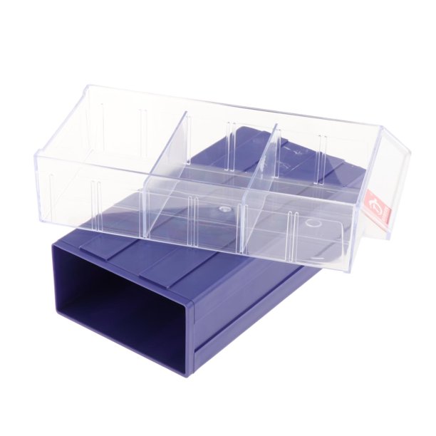 Caja organizadora modular azul 4 piezas