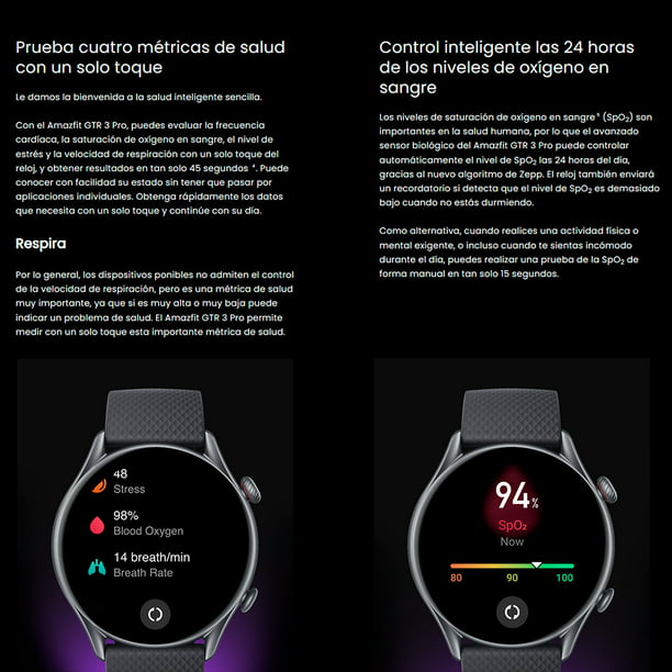 Smartwatch Amazfit Bip S Lite Charcoal Black SMAAMAZF/UNISEX/NEGRO