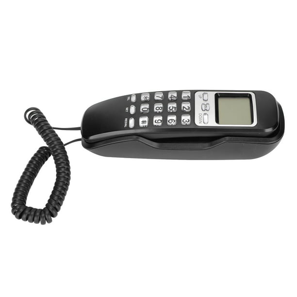 Comprar Teléfono fijo con cable de escritorio, teléfono fijo con botón  grande para personas mayores, teléfono con pantalla LCD
